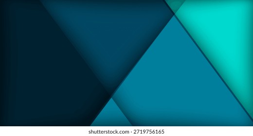 Capa verde de la superposición del Vector del fondo de la turquesa y azul en espacio oscuro para el diseño del fondo
