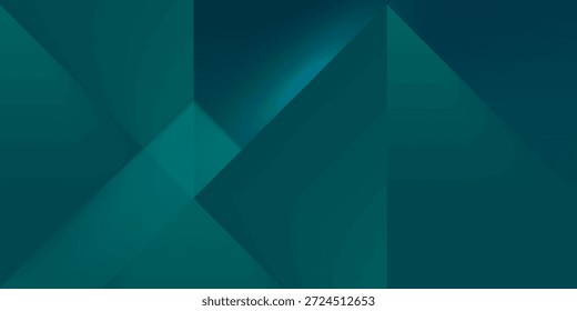 Capa de superposición de Vector de fondo verde turquesa y azul en el espacio oscuro para el diseño de fondo.
