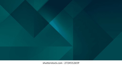 Capa de superposición de Vector de fondo verde turquesa y azul en el espacio oscuro para el diseño de fondo.