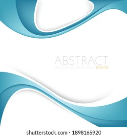 Green turquoise and blue Vector background overlap layer with spaces for background header design