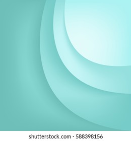 Green turquoise curve background overlap layer with space for text design , vector