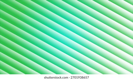 Fondo de rayas diagonales de gradiente verde y turquesa