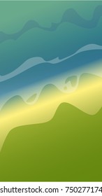 Green turquoise layer background paper overlap with space for artwork design , Vector