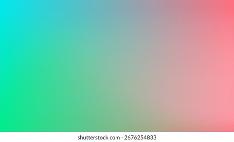 Fondo abstracto de malla de gradiente de turquesa y melocotón verde agradable para el Fondo de pantalla o el Anuncio