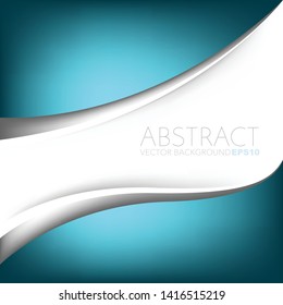 Green turquoise Vector background curve line element