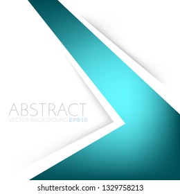 green turquoise vector background overlap layer on white space
