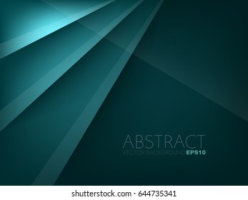 Green turquoise vector background overlap layer with space for text design