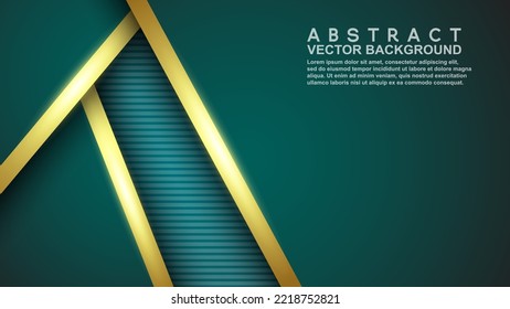 
Green Turquoise vector background overlapping layer on design background. vector illustration.