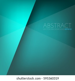 Green turquoise vector background with space for text and message design