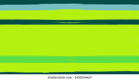 Green, Turquoise Vector Watercolor Sailor Stripes Navy Seamless Summer Pattern. Horizontal Brushstrokes Retro Vintage Grunge Fabric Fashion Design. Hand Painted Ink Lines, Geometric Track Prints