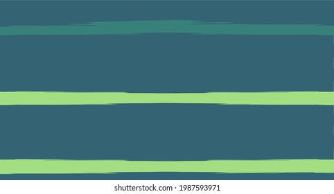 Green, Turquoise Vector Watercolor Sailor Stripes Drawn Seamless Summer Pattern. Horizontal Brushstrokes Retro Vintage Grunge Fabric Fashion Design. Ink Painted Doodle Trace, Geometric Track Prints