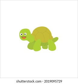 tortuga verde linda y brillante