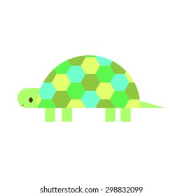 Green Turtle  flat pattern vector