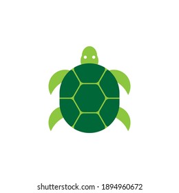 green turtle icon logo vector
