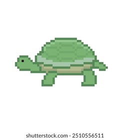 GREEN TURTLE ICON PIXEL ART