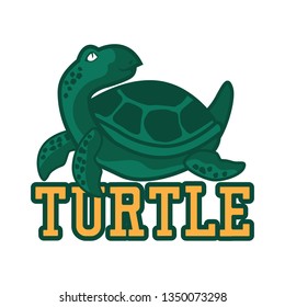 Green Turtle Logo Isolated On White Stock Vector (Royalty Free ...