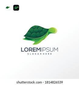 green turtle logo template ready to use