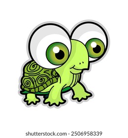 Green Turtle Mascot, Green Turtle Logo, Green Turtle Cartoon, Green Turtle Sticker
