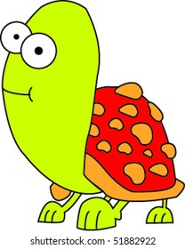 green turtle vector