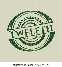 Green Twelfth with rubber seal texture