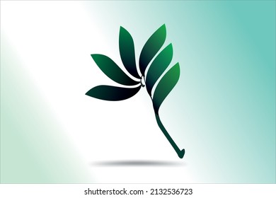 Ropas verdes y hojas de pie. Esta imagen es vector e ilustración.