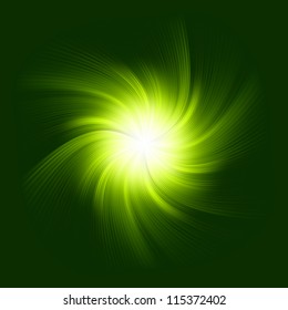 Green Twirl Background. EPS 8 vector file included