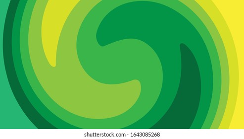 Green twist spiral abstract background