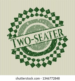 Green Two-seater rubber grunge seal