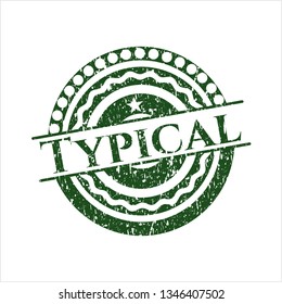 Green Typical distressed grunge stamp