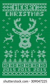 Green Ugly Christmas 2015 Sweater Design