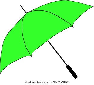 green umbrella