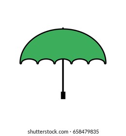 Green umbrella