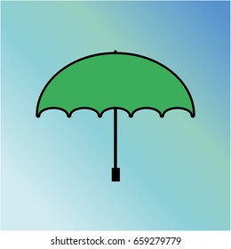  Green umbrella