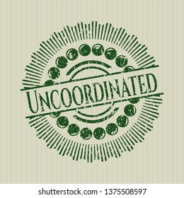 Green Uncoordinated Grunge Style Stamp