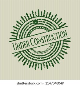 Green Under Construction rubber texture