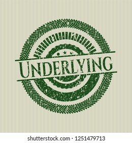 Green Underlying distress rubber texture