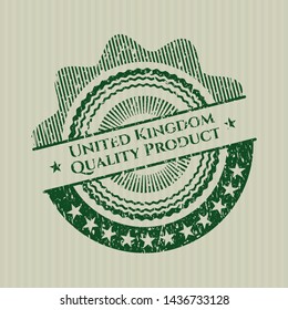 Green United Kingdom Quality Product distress rubber seal with grunge texture