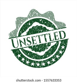 Green Unsettled rubber grunge texture stamp