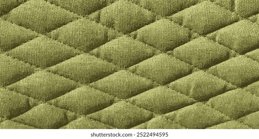 Green upholstery fabric. Sofa upholstery. Vector illustration