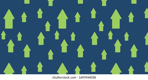 Green Upward Arrow Background Pattern Vector Template