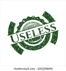 Green Useless rubber grunge texture seal