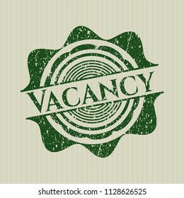 Green Vacancy rubber stamp