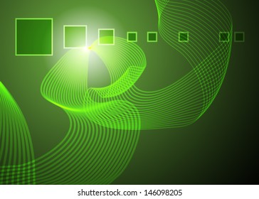 Green vector abstract background