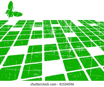 the green vector abstract background