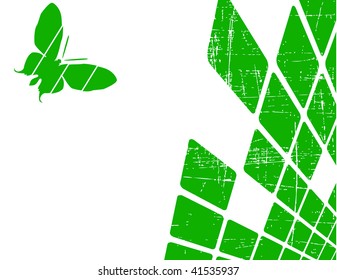 the green vector abstract background