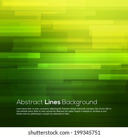 Green vector abstract background with lines