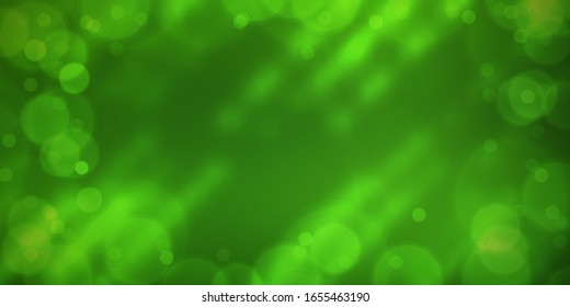 Green vector abstract background with shiny blurred bokeh