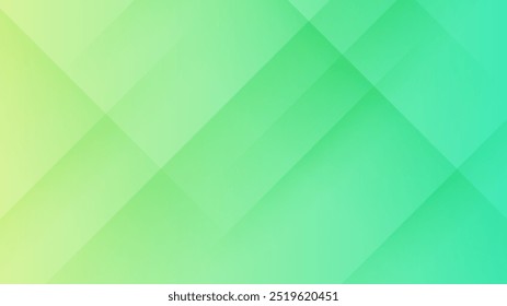 Green vector abstract background with simple geometric shapes