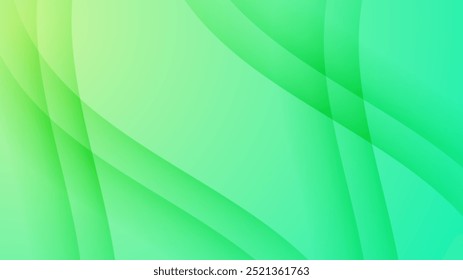 Green vector abstract background with simple geometric shapes