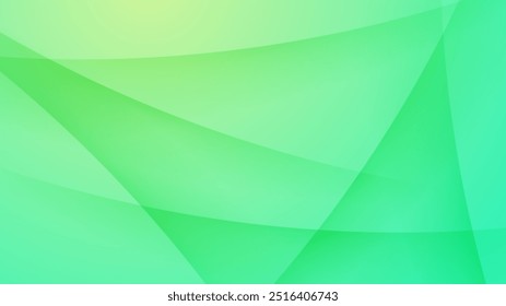 Green vector abstract geometric shapes background